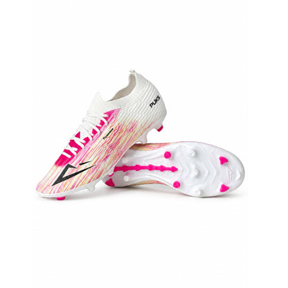 PUKS Fly Zoomex FG Football Boots – White/Pink
