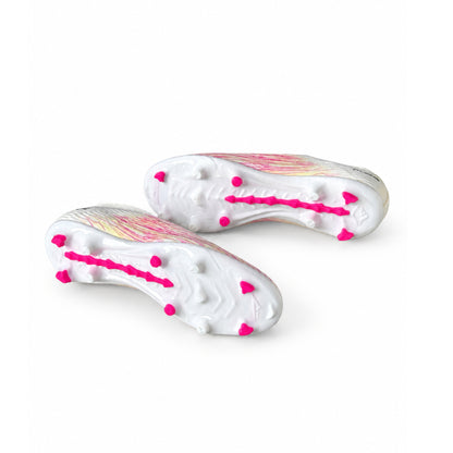 PUKS Fly Zoomex FG Football Boots – White/Pink