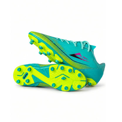 PUKS Danisa Football Boots – Green & White/Blue